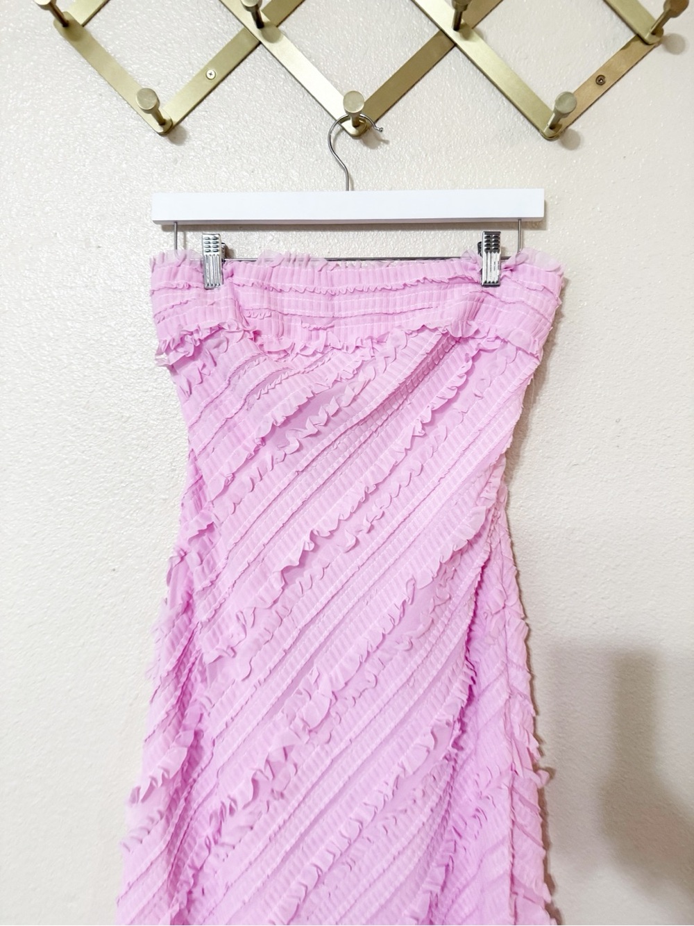 Endless Rose Anthropologie Strapless Textured Column Midi Dress Size Medium NEW - Picture 15 of 15